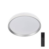 Kanlux LED Deckenleuchte Lixan 47W CCT warm-/tageslichtweiss 3000-6500K dimmbar Fernbedienung Weiß Silber Ø38,5cm 46280