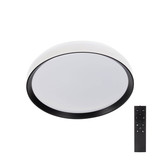 Kanlux LED Deckenleuchte Lixan 47W CCT warm-/tageslichtweiss 3000-6500K dimmbar Fernbedienung Weiß Schwarz Ø38,5cm 46281