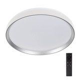 Kanlux LED Deckenleuchte Lixan 65W CCT warm-/tageslichtweiss 3000-6500K dimmbar Fernbedienung Weiß Silber Ø48,5cm 46282