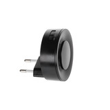 Kanlux LED Nachtlicht Ribi 0,3W warmweiss 2700K Bewegungsmelder Schwarz Ø6cm 46381