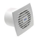 Kanlux Rohrlüfter Cyklon Ø120mm mit Stecker und Zugschalter IPX4 Weiß 70915