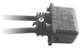 LCD Verbindungsmuffe für Bodeneinbaustrahler, Kabelverbinder Schwarz IP68 0152 Made in Italy