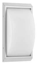 LCD Wandleuchte LED Edelstahl 12W Warmweiss IP44 32x17x9cm 052LED Made in Italy