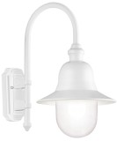 LCD Wandleuchte weiß Weiß E27 IP43 48x27x42cm 1107 Made in Italy