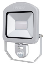 Ledino LED-Strahler mit Sensor Bewegungsmelder Charlottenburg 50SCI, 50W, 6500K, silber tageslichtweiss