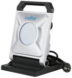 Ledino LED-Arbeitsstrahler 50W mobile Bauleuchte, Fluter Griesheim 50, 4500lm, 2 Steckdosen tageslichtweiss