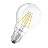 LEDVANCE LED CLASSIC A 4W 827 klar E27 Lampe 470lm 2700K warmweiss wie 40W