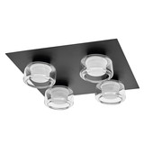 OSRAM LED Aussen-Deckenleuchte Orbis Flame 4X5.5W Click CCT IP44 Black Warm weiß,Kalt weiß 4099854447945