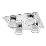OSRAM LED Aussen-Deckenleuchte Orbis Flame 4X5.5W Click CCT IP44 Chrome Warm weiß,Kalt weiß 4099854447969