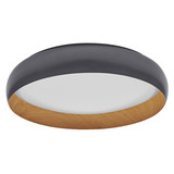 OSRAM LED Deckenleuchte Orbis Livia 520MM 36W 830 Click DIM Gray and Wood Decor Dimmbar Warm weiß 4099854448300