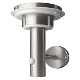 OSRAM LED Aussenleuchte ENDURA STYLE SOLAR DOUBLE CIRCLE Wall Sensor Double Circle 6W Stainless Steel Dimmbar Warm weiß 4099854455384