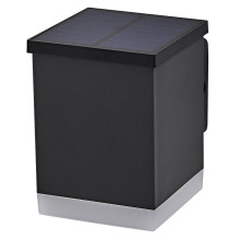 OSRAM LED Aussenleuchte Endura Style Solar Wall Quadro Dark Gray Warm weiß 4099854455810