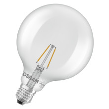 OSRAM LED Leuchtmittel LED Retrofit CLASSIC GLOBE125 1.8W 827 Clear E27 Warm weiß 4099854466113