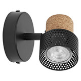 OSRAM LED Deckenleuchte DECOR SPOT CORK BLACK 1x3.4W 927 DIM Dimmbar Warm weiß 4099854470615