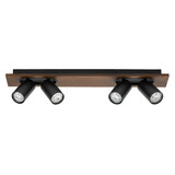 OSRAM LED Deckenleuchte DECOR SPOT MERCURY BLACK 4x3.4W 927 DIM Dimmbar Warm weiß 4099854471155