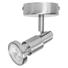 OSRAM LED Spotleuchte LED SPOT BRUSHED SILVER GU10 2.6W 2700K Warm weiß 4099854473548