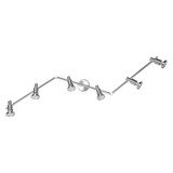 OSRAM LED Spotleuchte LED SPOT BRUSHED SILVER GU10 6 x 2.6W 2700K Warm weiß 4099854473746