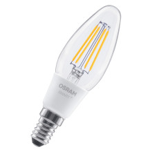 OSRAM LED Leuchtmittel SMART+ MATTER Filament CLASSIC shapes 4W 827 Filament DIM E14 Dimmbar Warm weiß 4099854530067