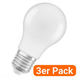 3er-Pack LEDVANCE LED Lampe E27 Value Classic A matt A40 4.9W 470lm Warmweiss 3000K wie 40W 4099854539312