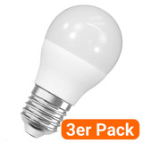 3er-Pack LEDVANCE LED Lampe E27 Value Classic P matt P60 6.5W 806lm Warmweiss 2700K wie 60W 4099854542480
