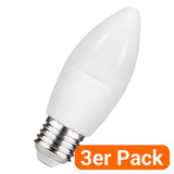 3er-Pack LEDVANCE LED Kerze E27 Value Classic B matt B75 7W 1055lm Tageslichtweiss 6500K wie 75W 4099854543944