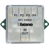 Bticino Einbau-Video-Signalverteiler/Etagenverteiler 4-fach für 2-Draht Sprechanlagen, 346841