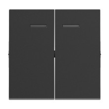 Legrand SEANO Serienwippe für beleuchtete Serienschalter, Doppelwechselschalter und Doppeltaster, Schalterabdeckung, Wippenplatte, Anthrazit, 765409