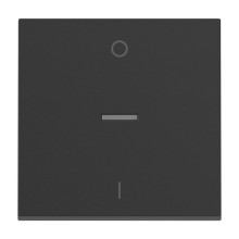 Legrand SEANO Wippe für 2-poligen Ausschalter mit Beleuchtungsfenster inkl. Symbol O/I (Aus/Ein), Schalterabdeckung, Wippenplatte, Anthrazit, 765410