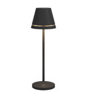 Leonardo VENEZIA Akku-Tischlampe Schwarz 1,8W steuerbare Lichtfarbe IP44 76060