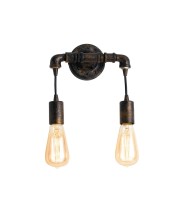 LUCE Design Armarcord Wandleuchte 2fach E27 Rostfarbig Antik