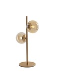 LUCE Design Honey Tischleuchte 2fach G9 Champagne, Messing