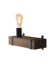 LUCE Design Texas Wandleuchte E27 dimmbar Braun Antik