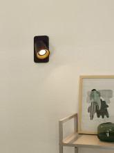 Lucide TURNON LED Wandleuchte GU10 Dim-to-warm 5W dimmbar 360° drehbar Schwarz, Mattes Gold, Messing 95Ra 09928/05/30