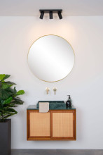 Lucide TAYLOR LED Deckenleuchte 3x GU10 Dim-to-warm 3x 5W dimmbar 360° drehbar Schwarz 95Ra IP44 09930/15/30