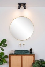 Lucide TAYLOR LED Deckenleuchte 4x GU10 Dim-to-warm 4x 5W dimmbar 360° drehbar Schwarz 95Ra IP44 09930/20/30