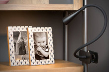 Lucide ZOZY LED Klemmleuchte 3-Stufen-Dimmer 4W dimmbar mit flexiblem Lesearm Schwarz 18256/03/30