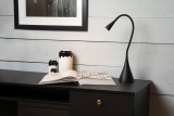 Lucide ZOZY LED Schreibtischleuchte 3-Stufen-Dimmer 4W dimmbar mit flexiblem Lesearm Schwarz 18656/03/30