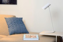 Lucide HESTER Schreibtischleuchte GU10 360° drehbar Weiß 19600/01/31