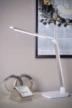 Lucide VARIO LED LED Schreibtischleuchte Dim-to-warm 8W dimmbar 360° drehbar Weiß 24656/10/31