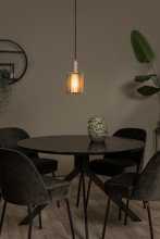 Lucide LAMBRES E27 Pendelleuchten Modern Schwarz 70-164cm 45410/15/41