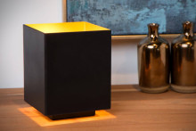 Lucide SUZY Tischlampe E14 Schwarz, Mattes Gold, Messing 45589/01/30