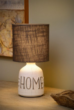 Lucide COSBY Tischlampe E14 Weiß, Taupe 47503/81/31