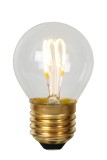 Lucide G45 LED Filament Lampe E27 3W dimmbar Transparent 49045/03/60