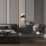 Maytoni KILT LED Wandleuchte, Wandlampe 10W Schwarz 90Ra Warmweiss