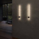 Maytoni Pars LED Wandleuchte, Wandlampe 6W Schwarz 3000K 90Ra Warmweiss