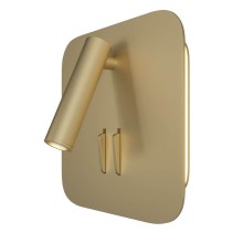 Maytoni Ios 176 LED Wandleuchte 9W drehbar, schwenkbar Matt-Gold Warmweiss