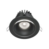 Maytoni Yin LED Downlight, Einbauleuchte 12W Schwarz 90Ra Ø9,8mm Neutralweiss