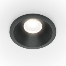 Maytoni Zoom LED Downlight, Einbauleuchte 6W Schwarz IP65 90Ra Ø6mm Warmweiss