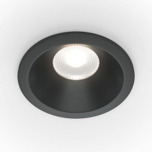 Maytoni Zoom LED Downlight, Einbauleuchte 12W dimmbar Schwarz IP65 90Ra Ø8,5mm Warmweiss