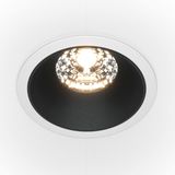Maytoni Alfa LED Downlight, Einbauleuchte 15W dimmbar Schwarz / Weiss 90Ra Ø8,5mm Warmweiss